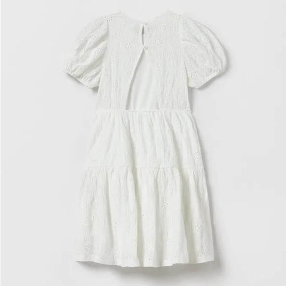 Zara TIERED SWISS EMBROIDERY DRESS - Picture 4 of 7